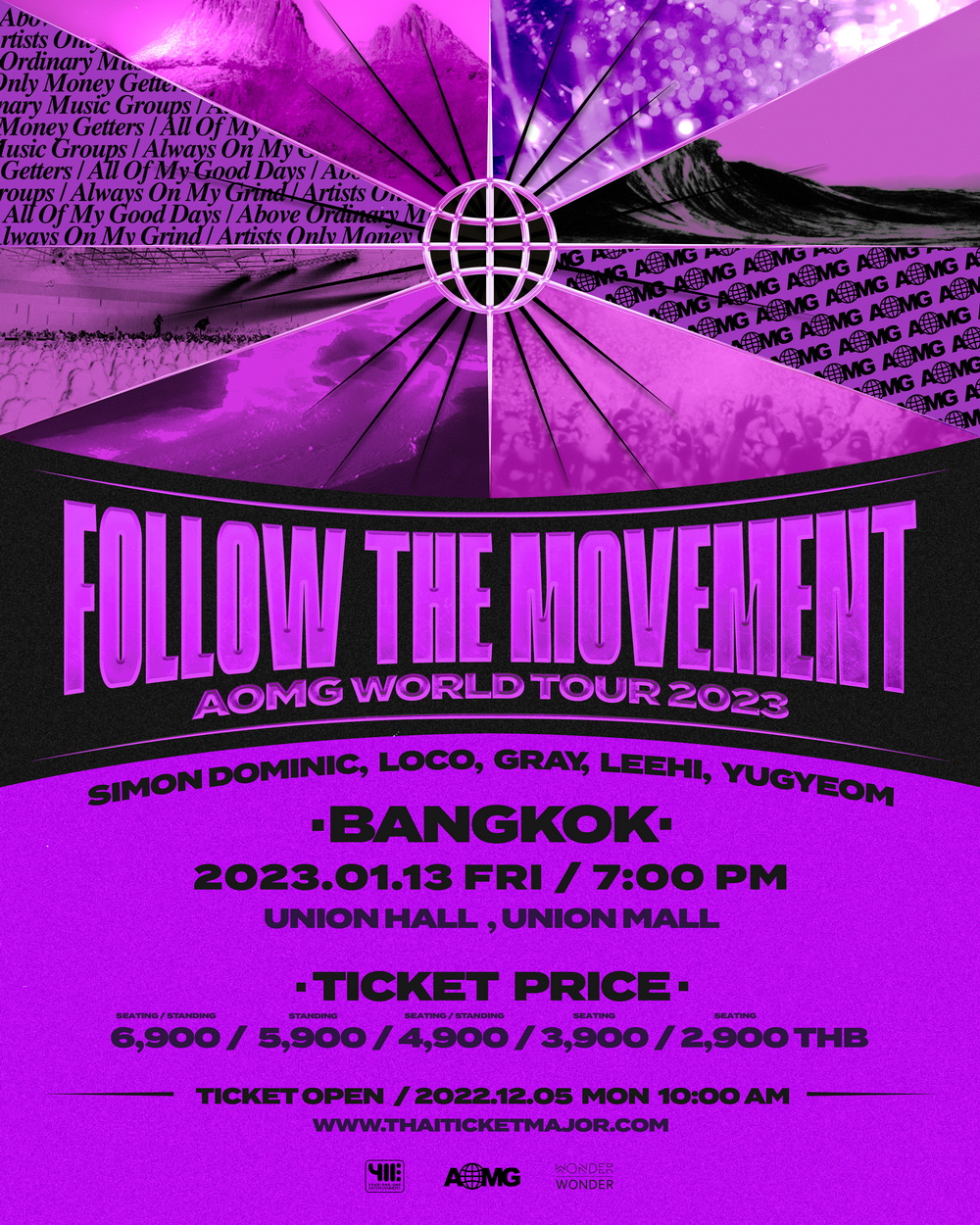 POSTER - [FOLLOW THE MOVEMENT] AOMG WORLD TOUR 2023 IN BANGKOK