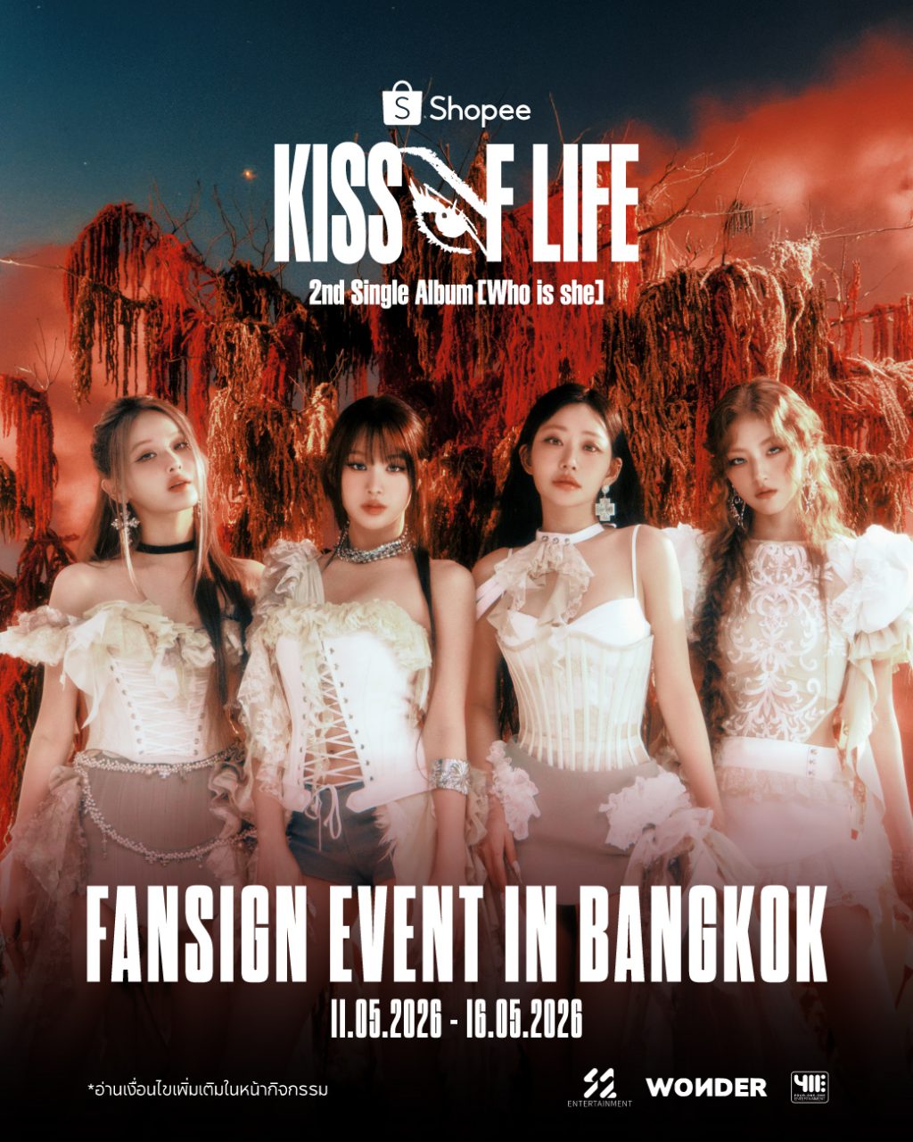 Shopee x KISS OF LIFE 2nd Single Album [Who is she] FANSIGN EVENT IN BANGKOK